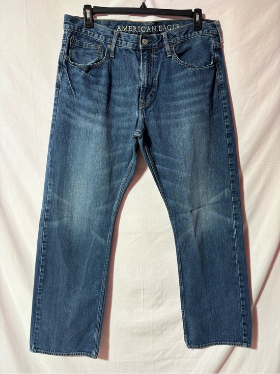 American Eagle Outfitters Other - American Eagle Outfitters Men's Medium Blue Straight-Leg Jeans